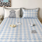 Fitted sheet set with pillowcases