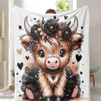 Artistic Butterfly-Inspired Fleece Blanket