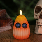 Creepy LED pumpkin lantern