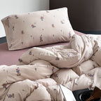 Cotton jersey bedding set with cute dog motif and fine cotton touch