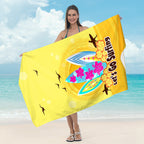 Beach towel with striking surf design Kalsten