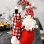 Decorative Santa Claus bottle holder