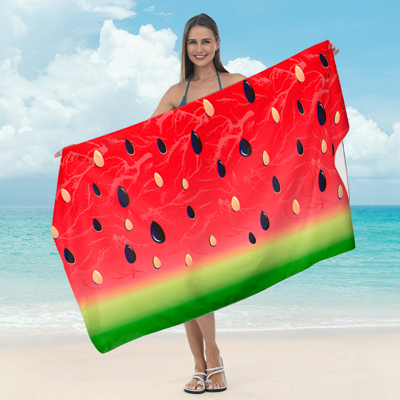 Beach towel with tropical leaf design Kalsten