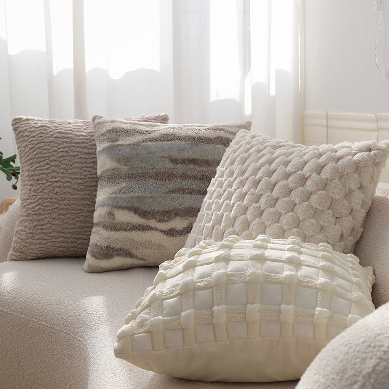 Cuddle cushion in teddy fur style Kalsten
