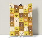 Cute Food-Themed Fleece Throw Blanket