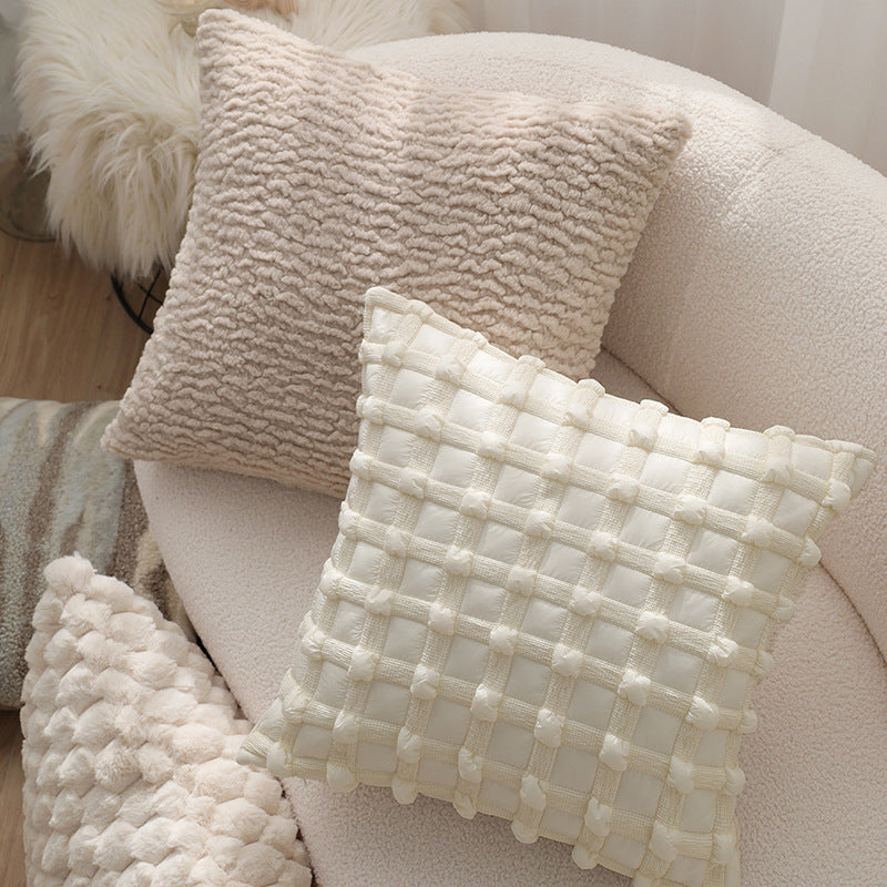 Cuddle cushion in teddy fur style Kalsten