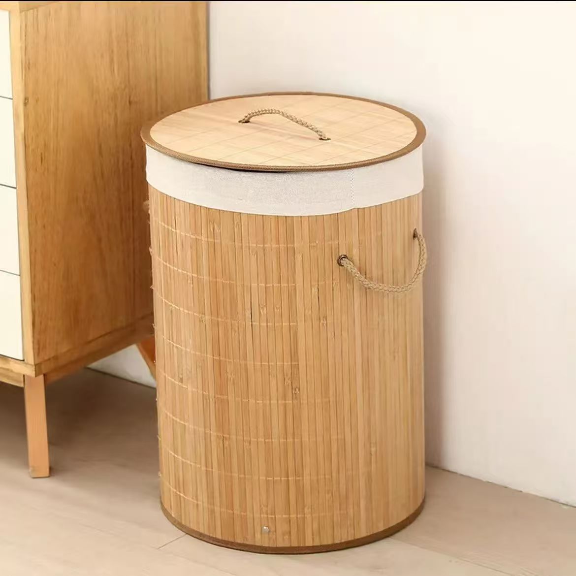 More Elegant and Practical Laundry Basket Made of Rattan Kalsten