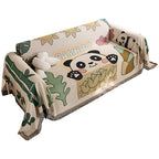 Playful Cartoon Print Sofa Throw Blanket