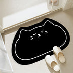 Cat-Shaped Bathroom Mat