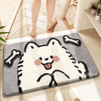 Cat Theme Plush Bath Mat