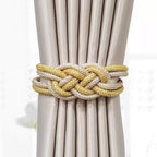 Decorative curtain tieback with braided design Kalsten