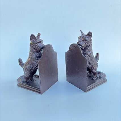 Decorative Cast Iron Dog Bookends