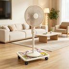 Low-Profile Under-Bed Rolling Storage Platform with Cartoon Top and Locking Casters