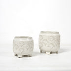 Decorative ceramic flower pot on legs Kalsten