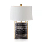 Elegant Marble Table Lamp with Gold Accents