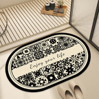 Artistic Patterned Bath Mat