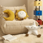 Cute cloud cuddle pillow with dog motif and chenille contour Kalsten