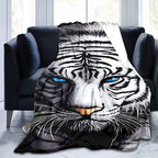 Tiger-Themed Soft Plush Throw Blanket