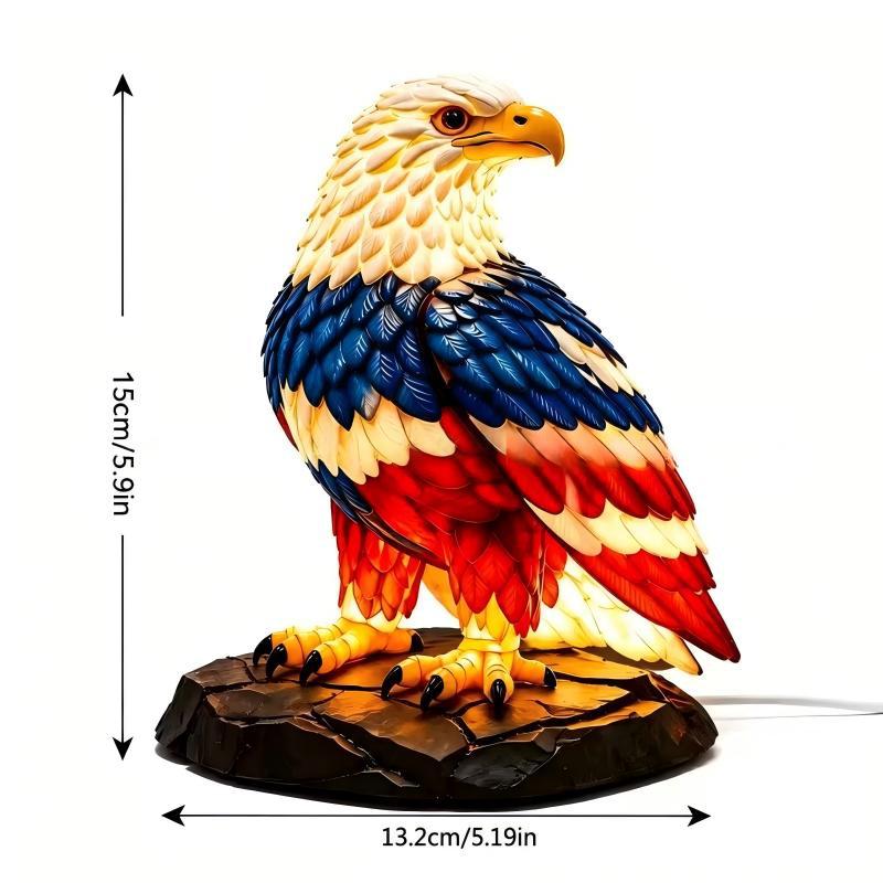 Decorative LED table lamp in eagle design Kalsten