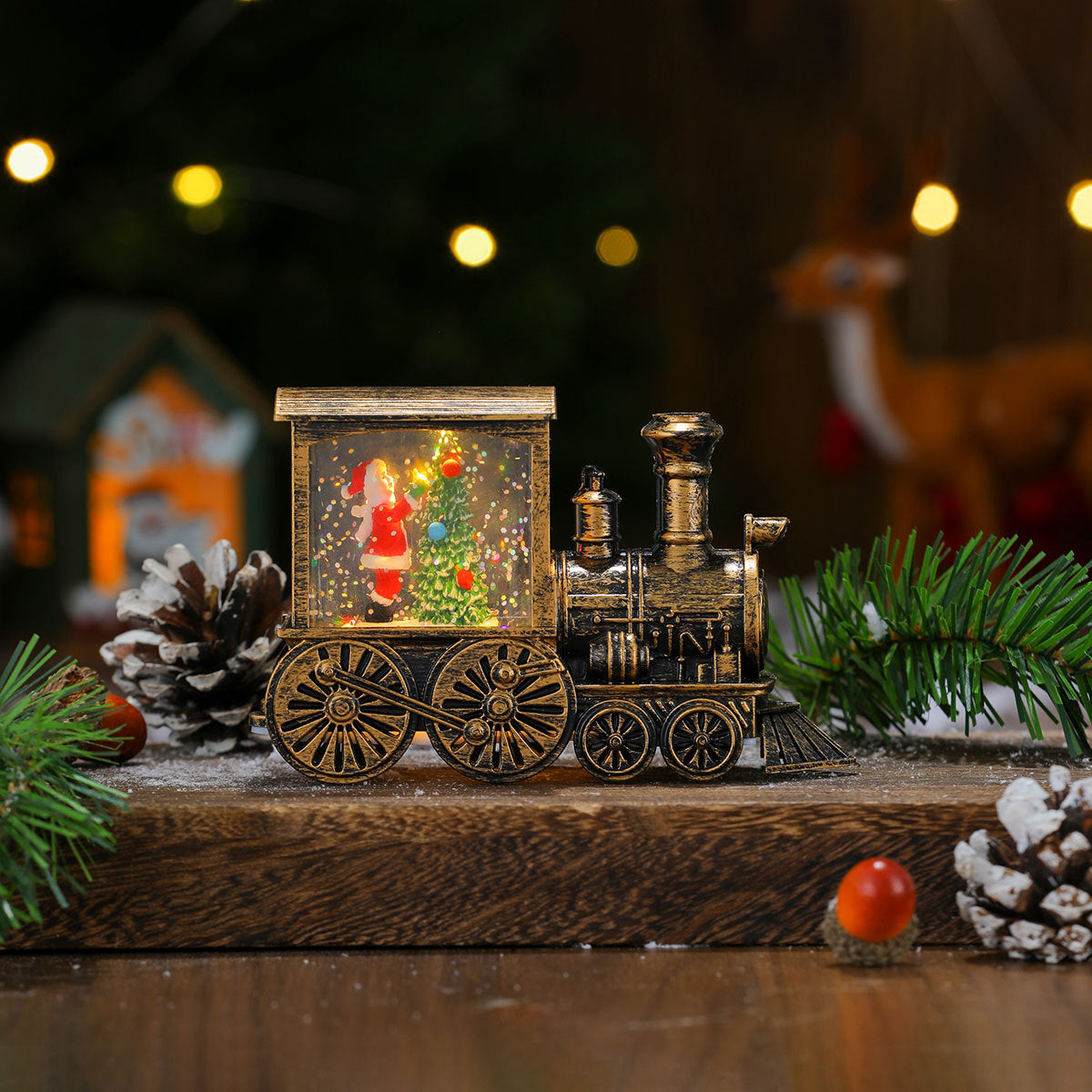 Christmas-Themed LED Light-Up Train Decoration Kalsten