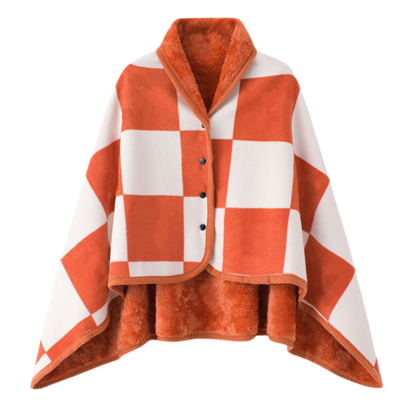 Women's stylish throw blanket with button closure Kalsten