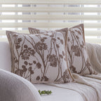 Rectangular teddy fleece decorative cushion cover with striped sherpa texture and concealed zipper Kalsten