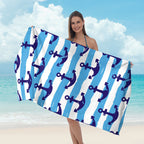 Beach towel with striking surf design Kalsten