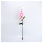Decorative Tall Artificial Delphinium Garden Stake With Stainless Steel Spike And Adjustable Clip Kalsten