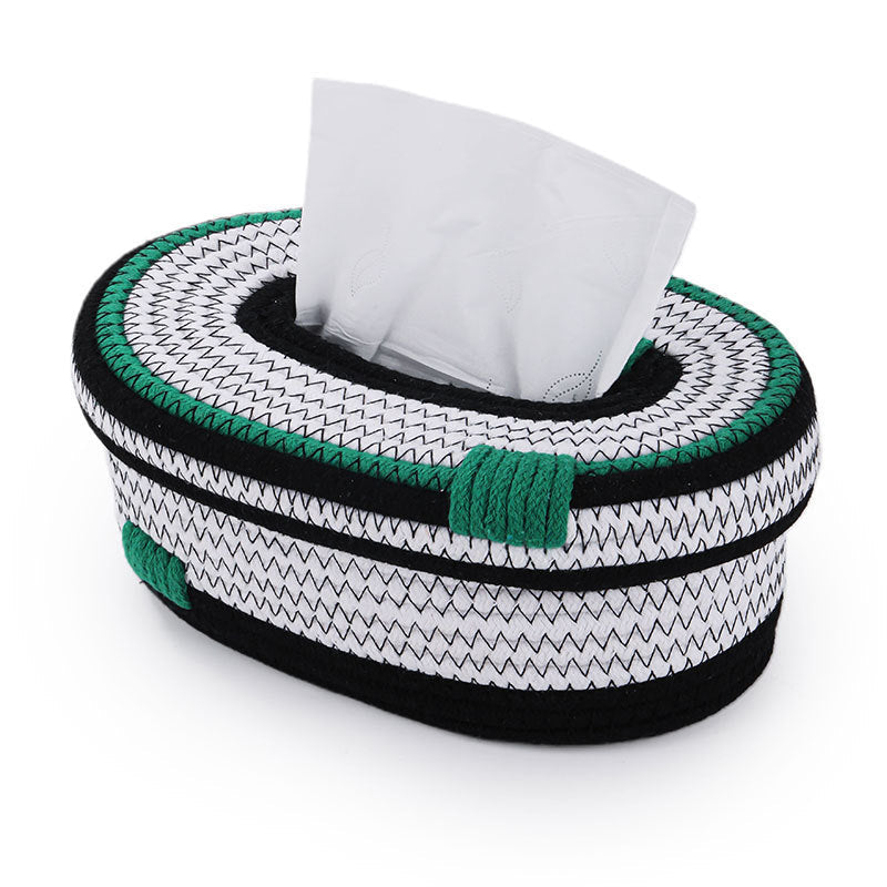 Elegant storage basket made of woven natural material Kalsten
