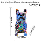 Creative bulldog figurine made of hand-painted resin Kalsten