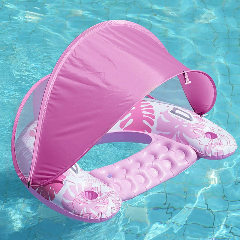 Unisex Inflatable Comfort Pool Lounger with Headrest Kalsten