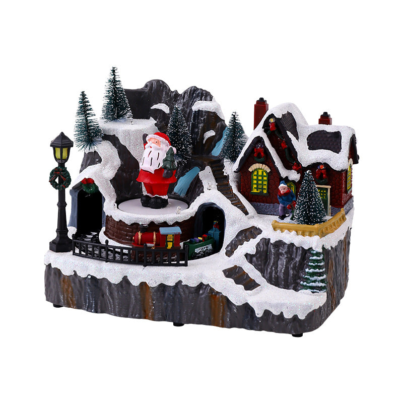 Christmas village with lights Kalsten