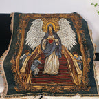 Artistic Religious Tapestry Throw Blanket