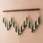 Artful macramé wall hanging with gradient and elegant tassels