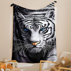 Tiger-Themed Soft Plush Throw Blanket