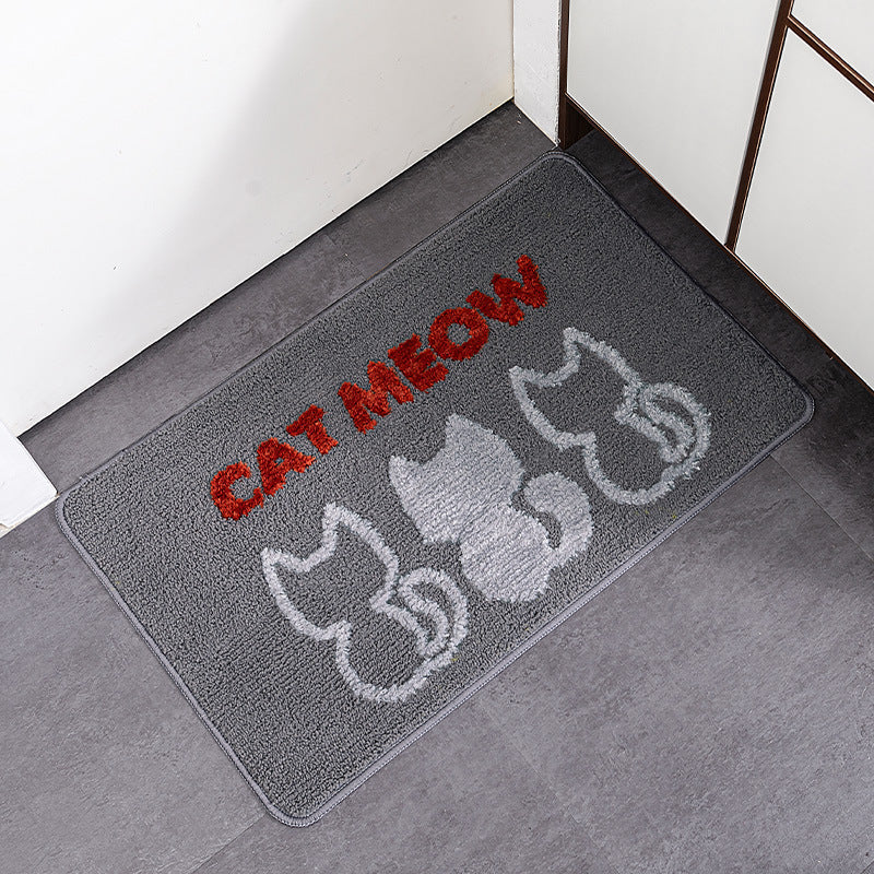 Cat-Themed Welcome Mat