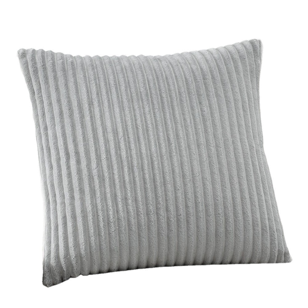 Rectangular velvet cushion cover with fine cord structure and concealed zipper Kalsten