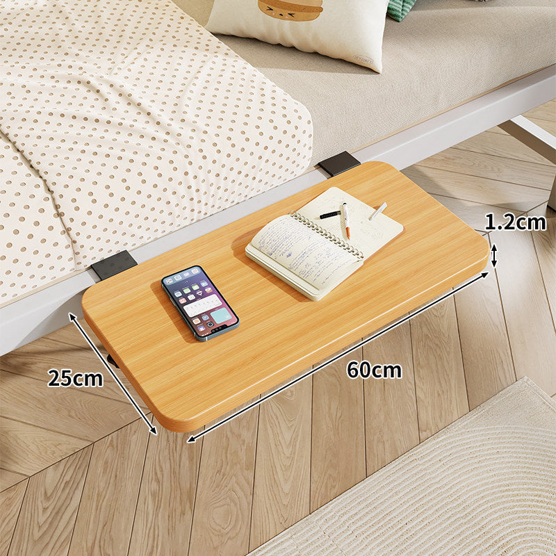 Clamp-On Floating Bedside Shelf with Bamboo Top and Slim Profile