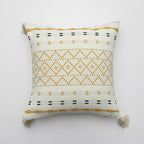 Textured Geometric Design Cushion