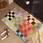 Cat-Themed Plush Bath Mat for Bathroom Decor