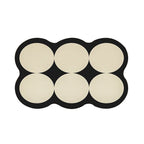 Absorbent Non-Slip Bathroom Mat with Circular Cushion Pads