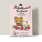 Cute Food-Themed Fleece Throw Blanket