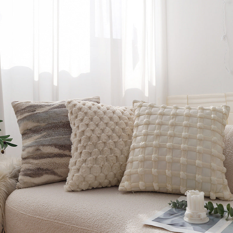 Cuddle cushion in teddy fur style Kalsten