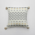 Textured Geometric Design Cushion