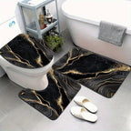 Artistic Marble Print Bath Mat Set Kalsten