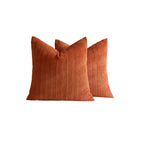 Chunky Ribbed Knit Square Throw Pillow Covers Set