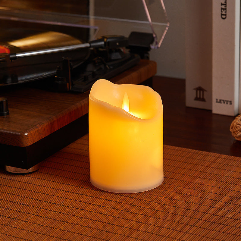 Decorative LED real wax candle in crystal look Kalsten