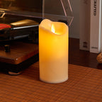 Decorative LED real wax candle in crystal look Kalsten