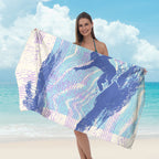 Beach towel with striking surf design Kalsten
