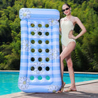 Unisex Inflatable Comfort Pool Lounger with Headrest Kalsten